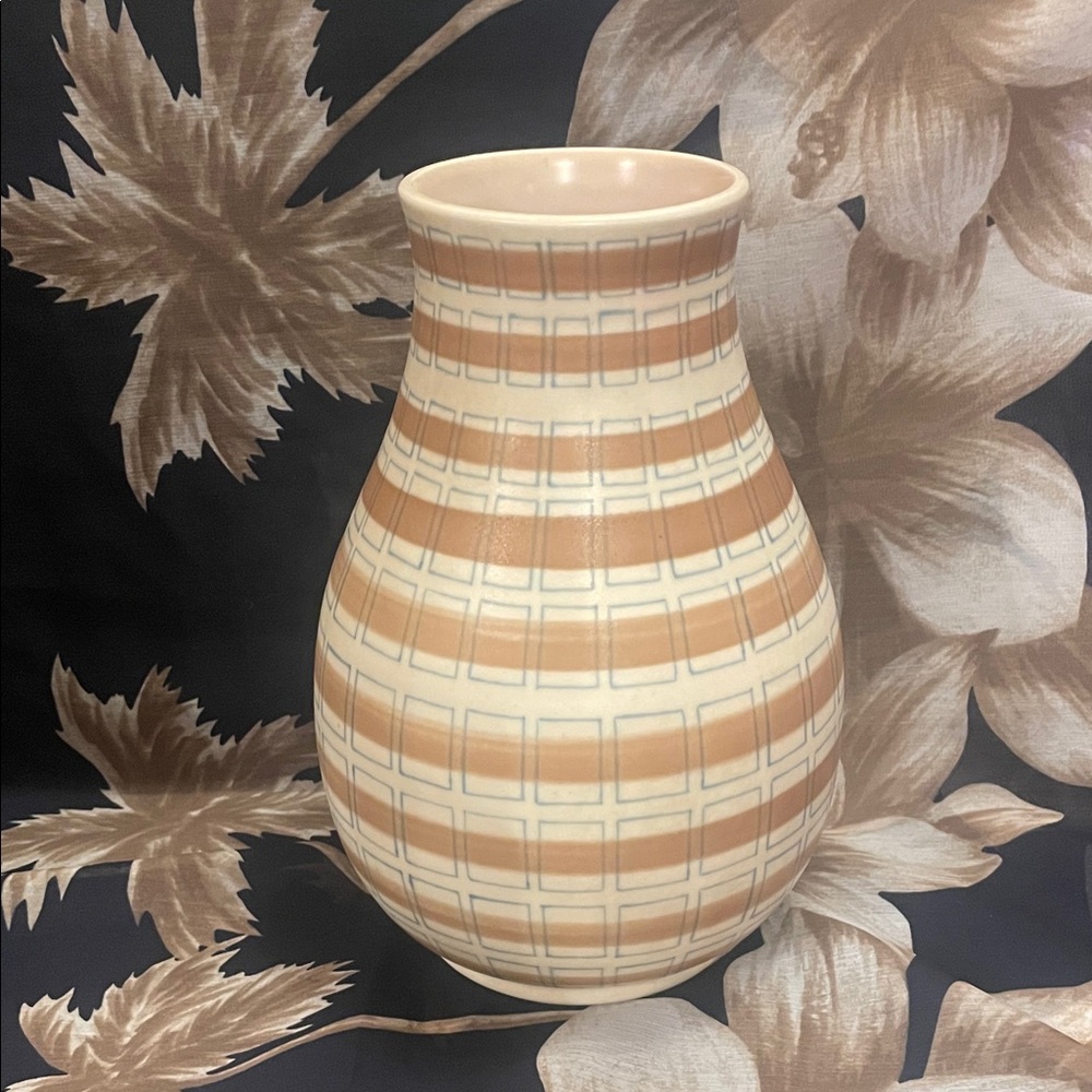 Vintage Poole Pottery Geometric Vase – Circa 1950s